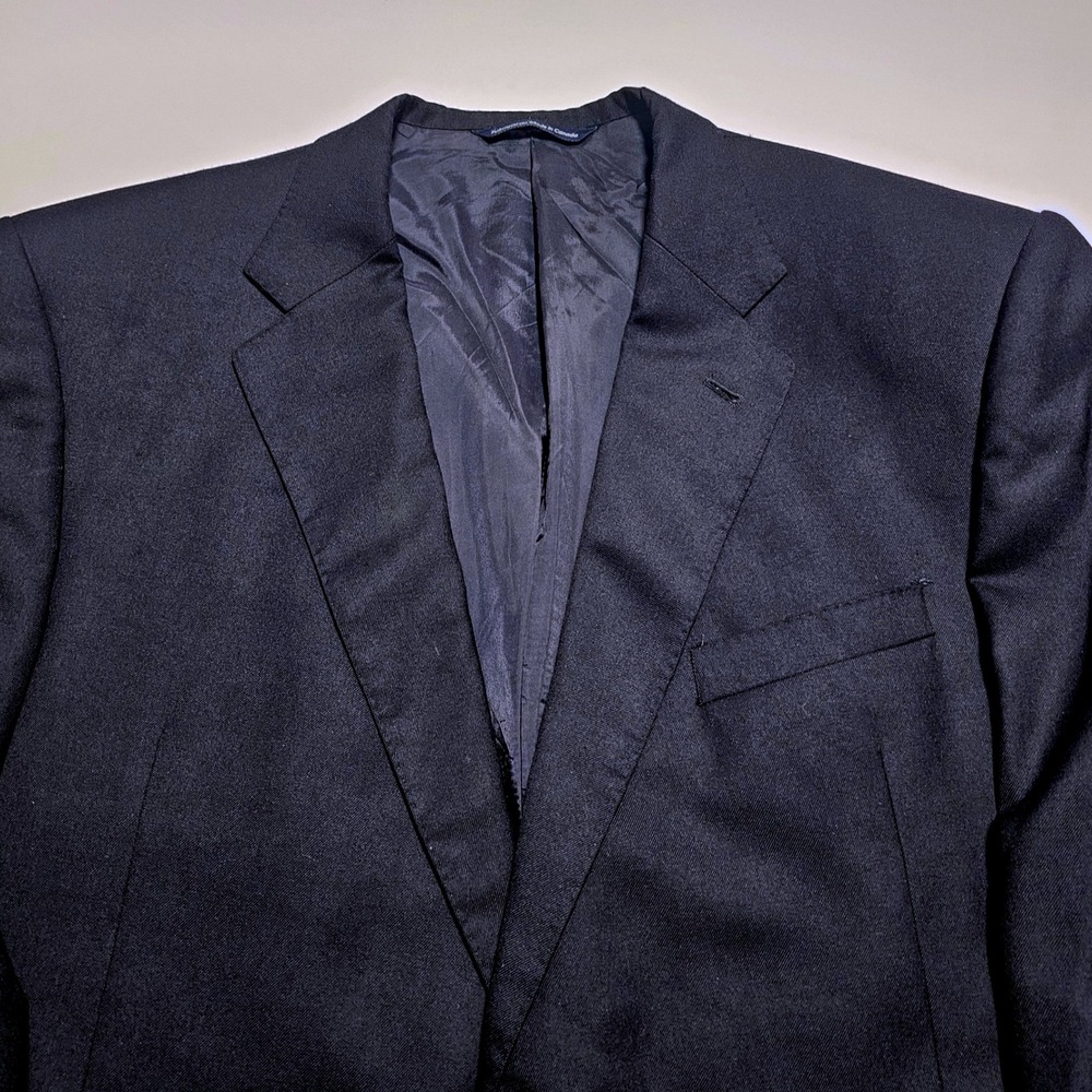 Coppley Sydney Navy Blue 100% Pure Cashmere Blazer Sport Coat Mens 46S Canada - Picture 9 of 14